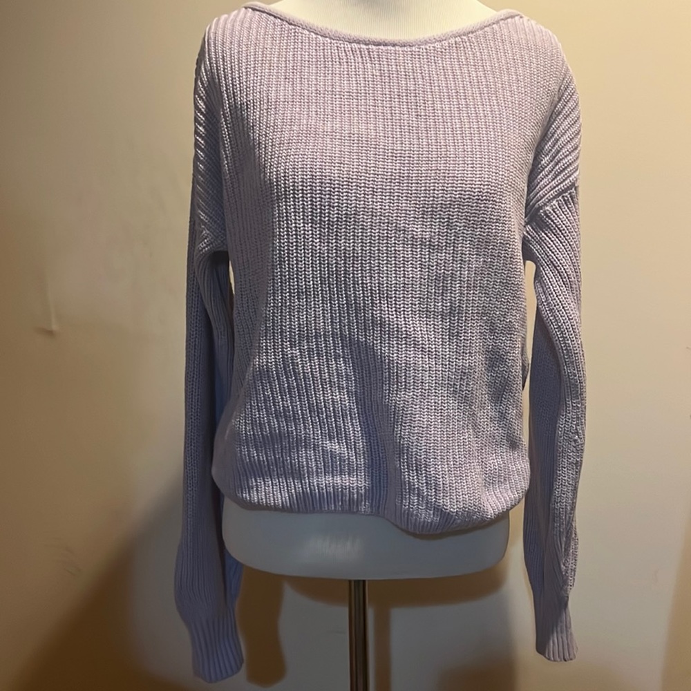 Hollister Reversible Cinched Sweater Sz Small